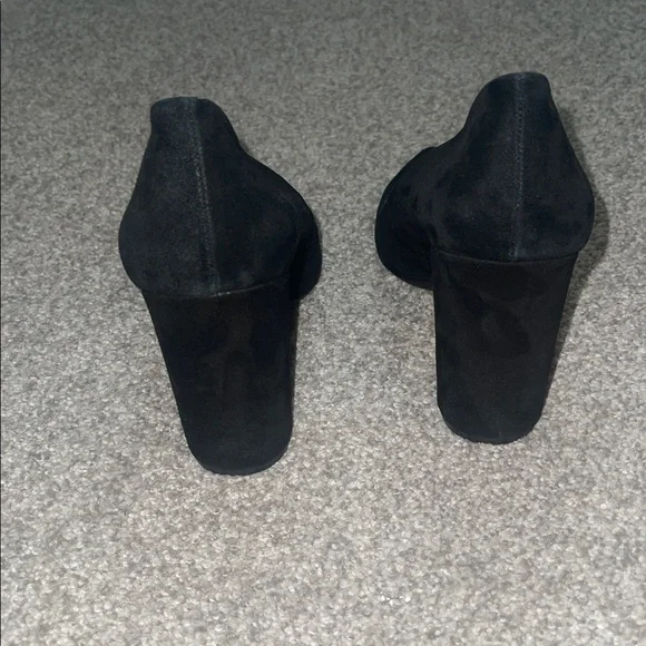 Nine West black suede block heels - Picture 3 of 7